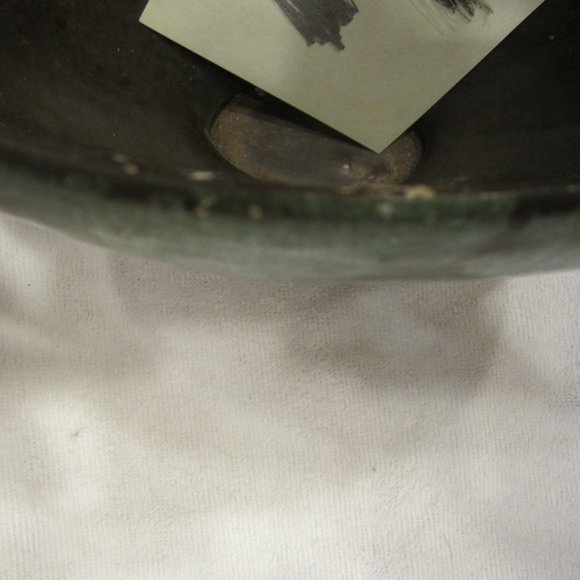 UNIQUE VTG DRIP GLAZE OBLONG VASE/PLANTER - Picture 12 of 12